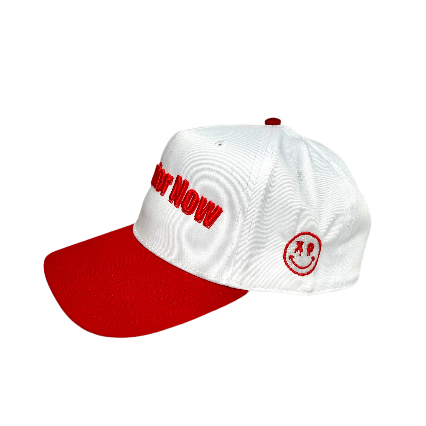 Happier Now SnapBack - White / Red