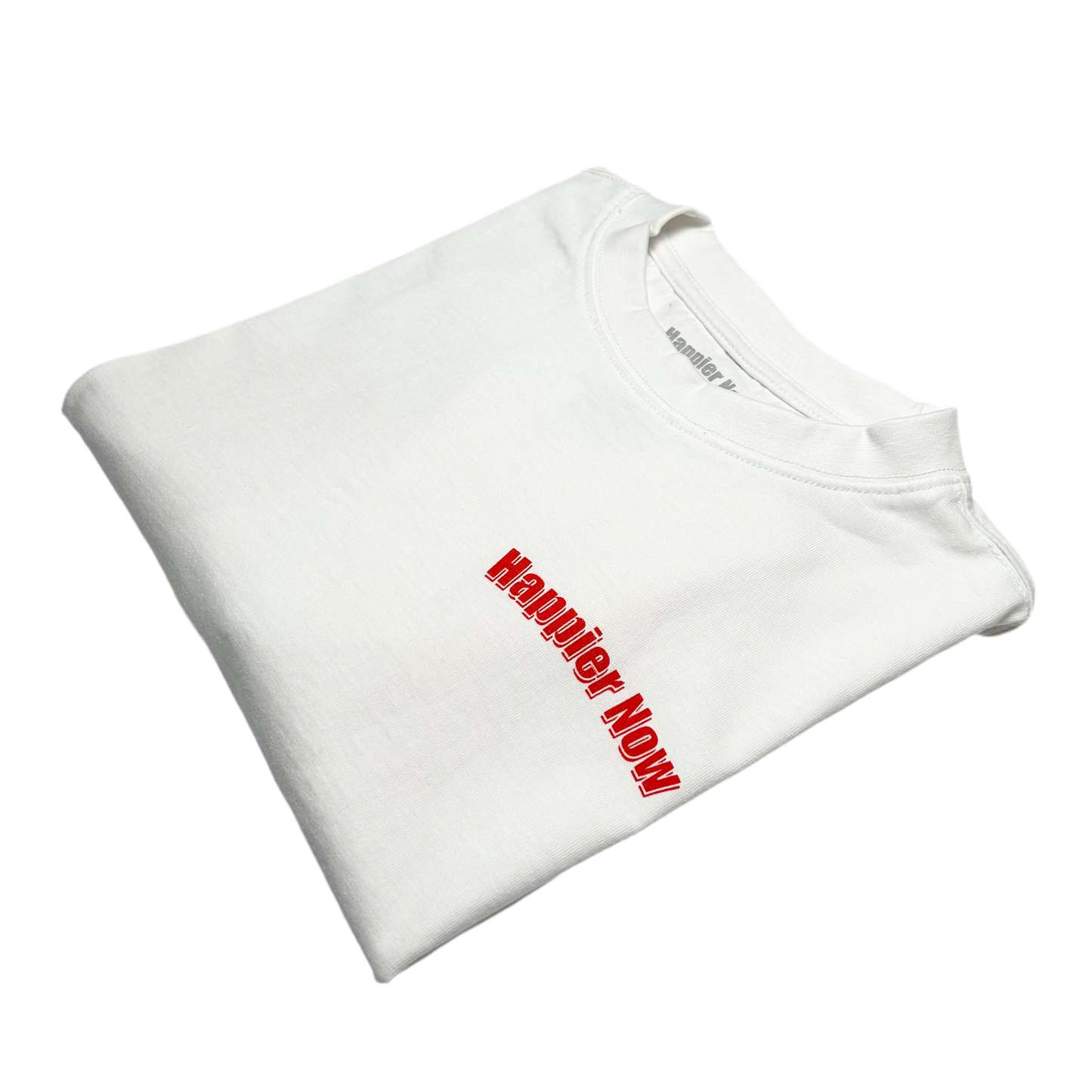 I Used to Care Oversize Shirt - White / Red