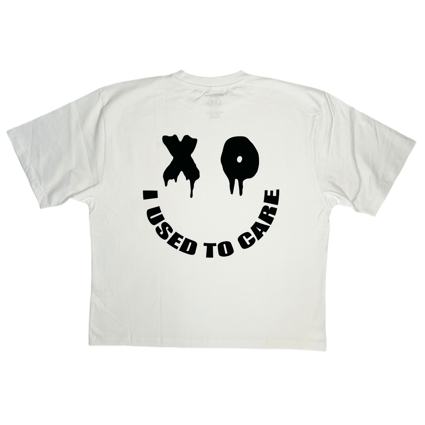 I Used to Care Oversize Shirt - White / Black