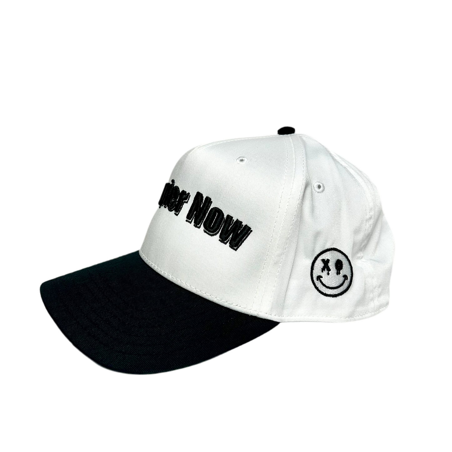 Happier Now SnapBack - White / Black