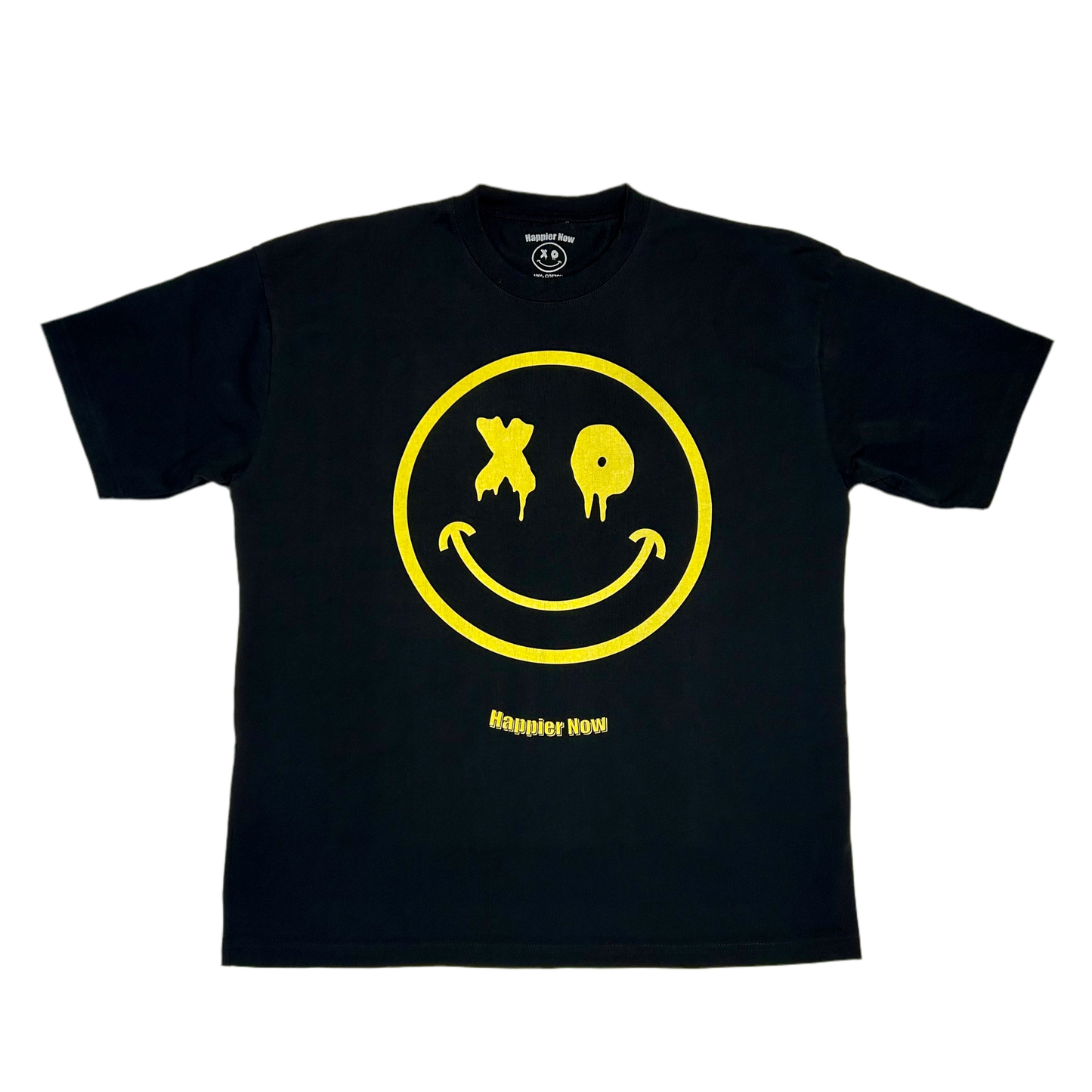 XO Smiley Oversized Shirt - Black / Yellow
